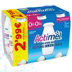 ACTIMEL desnatado natural 6x100ml