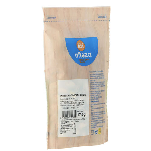 Pistacho tostado ALTEZA sin sal 175g image number