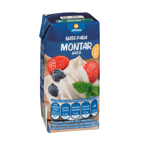 NATA PARA MONTAR 35% DE MATERIA GRASA ALTEZA 200ml image number