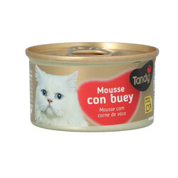ALIMENTO EN  MOUSSE PARA GATOS CON TERNERA TANDY 85g