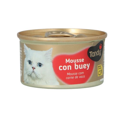ALIMENTO EN  MOUSSE PARA GATOS CON TERNERA TANDY 85g image number