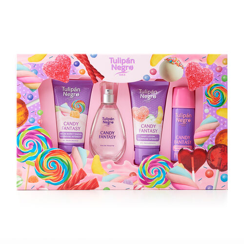 ESTUCHE CANDY FANTASY TULIPAN NEGRO "GEL BAÑO+EAU TOILETTE+BODY+DEO" image number