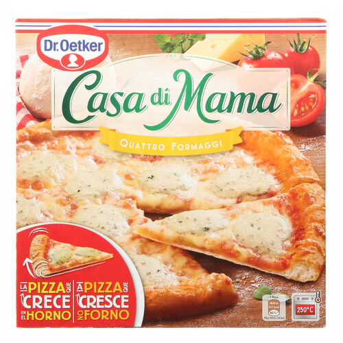 Pizza congelada 4 quesos CASA DI MAMA 410g image number