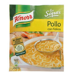 Sopa pollo fideos KNORR sobre