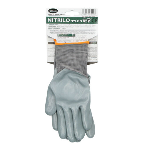 GUANTE NITRILO NYLON TALLA MEDIANA image number