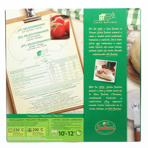 PIZZA DE JAMON Y QUESO FORNO DI PIETRA 360g image number