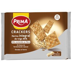Crackers de harina Integral de trigo 85% PRIMA 500g