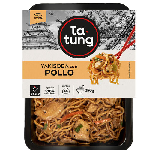Yakisoba con pollo TA-TUNG 250g image number