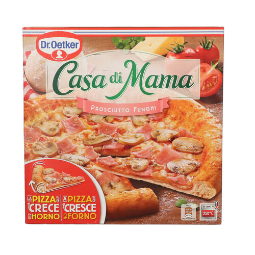 Pizza congelada de jam&oacute;n y champi&ntilde;&oacute;n CASA DI MAMA 405g image number