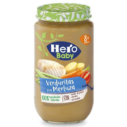 Tarrito verduritas con merluza HERO 235g