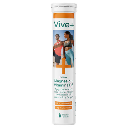 Magnesio + Vitamina B6 VIVE PLUS 20 comprimidos image number