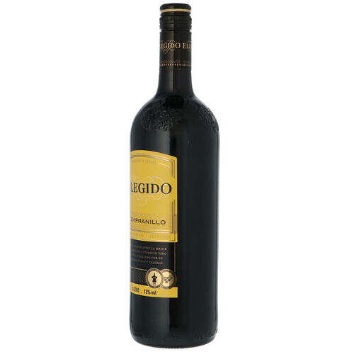 Vino tinto ELEGIDO tempranillo botella 1L image number