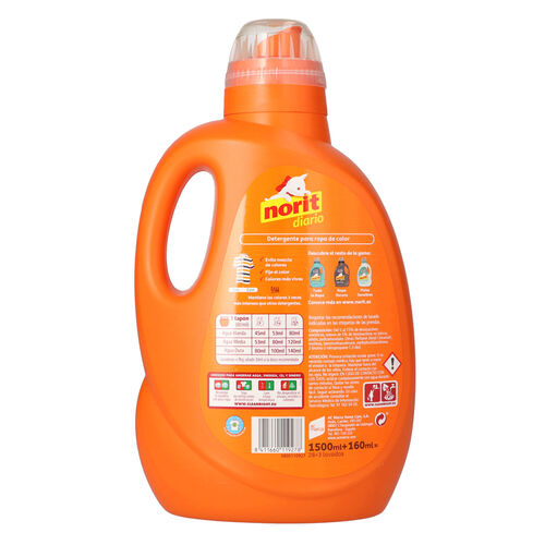 Detergente NORIT colores liquido 28 lavados 1.5L image number