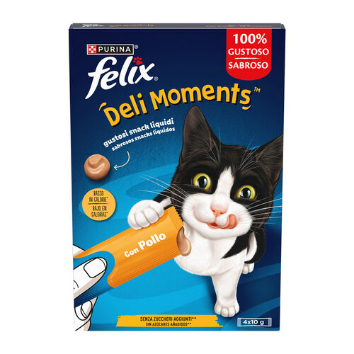 SNACK CON POLLO DELI MOMENTS FELIX 4x10g image number
