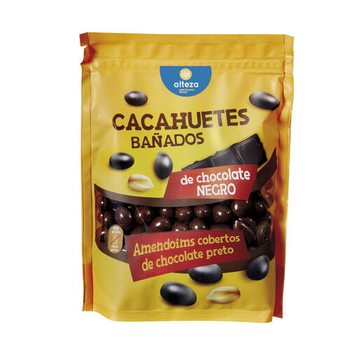 Cacahuetes ba&ntilde;ados de chocolate negro ALTEZA 250g image number
