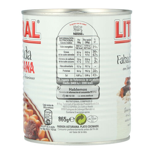 FABADA LITORAL 850g image number