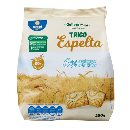 GALLETA MINI ESPELTA ALTEZA 0% 200g image number