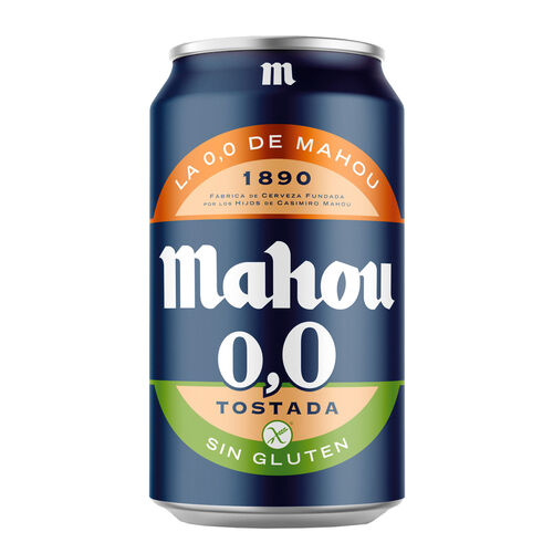 Cerveza tostada sin gluten 0,0 MAHOU 33cl image number