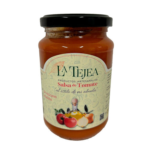 Salsa de tomate sin az&uacute;cares a&ntilde;adidos LA TEJEA 370g image number