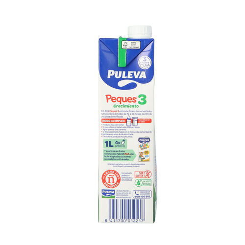 Preparado lacteo PULEVA PEQUES 3 1L image number