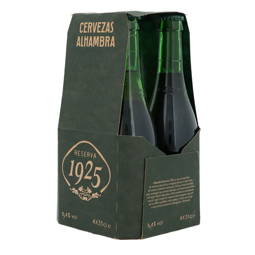 Cerveza Reserva ALHAMBRA 1925 4x33cl image number