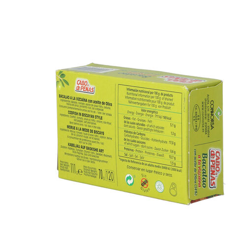 BACALAO CABO PEÑAS VIZCAINA 111g image number