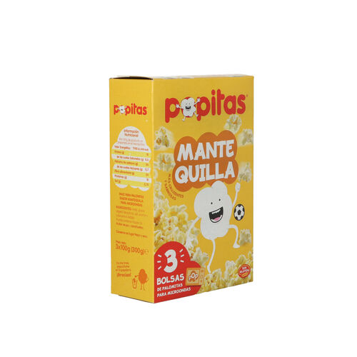 PALOMITAS CON MANTEQUILLA PARA MICROONDAS POPITAS 3x100g image number
