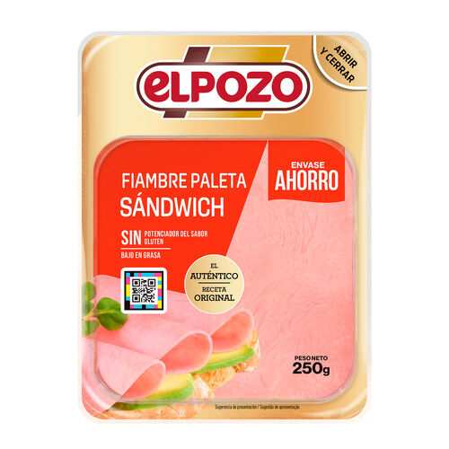 Fiambre de paleta ELPOZO 250g image number