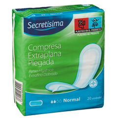 Compresa extraplana plegada SECRETISIMA 20uds