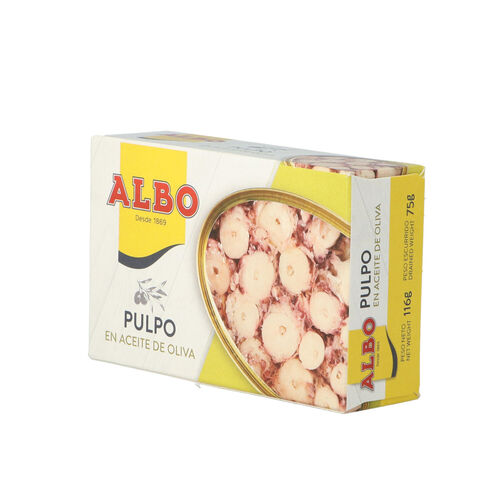 Pulpo ALBO oliva 116g image number