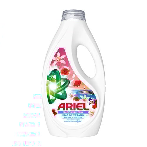 Detergente l&iacute;quido D&iacute;as de Verano Azahar y Amapola ARIEL 25lavados image number