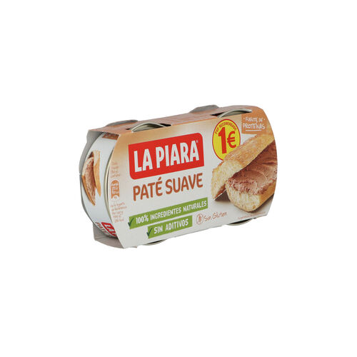 Pat&eacute; suave LA PIARA pack 2x75g image number