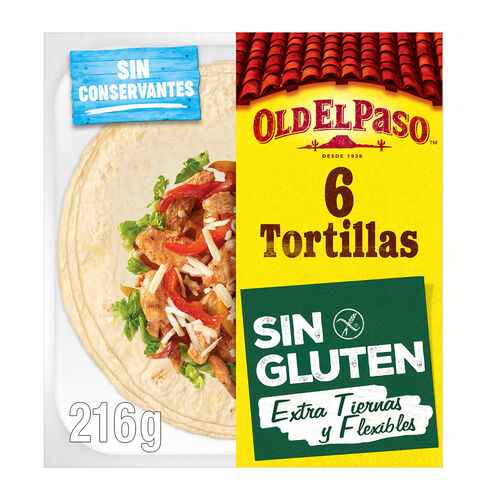 Tortillas sin gluten OLD EL PASO 6uds 216g image number