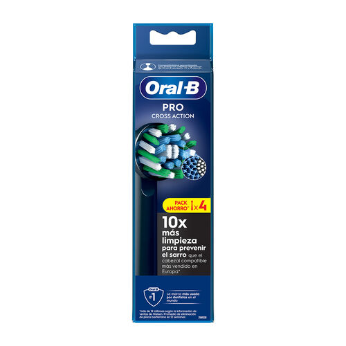 Recambio cepillo dental el&eacute;ctrico pro cross action ORAL-B 4uds image number