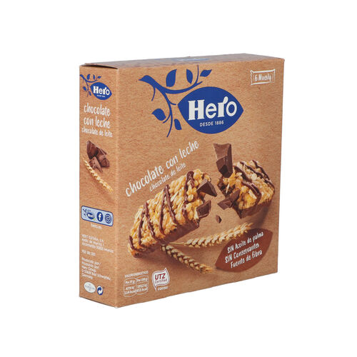 BARRITAS MUESLY CHOCO LECHE CORNY PACK 6x23g image number