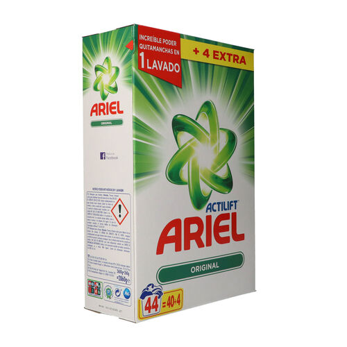 Detergente polvo ARIEL maleta 42 cacitos image number