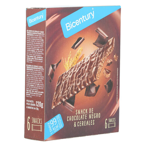 Barrita de chocolate negro BICENTURY 6uds image number