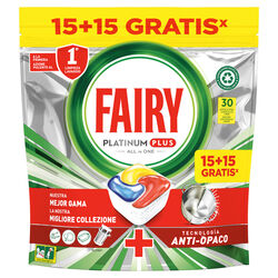 LAVAVAJILLAS PASTILLAS FAIRY PLATINIUM ALL IN ONE PLUS 15 LAVADOS