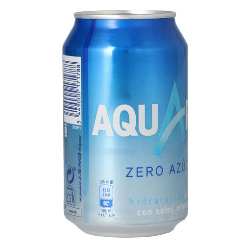 BEBIDA ISOTÓNICA AQUARIUS ZERO 33cl image number