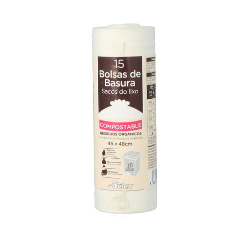 B.BASURA COMPOSTABLE SELEX 10L 15U image number