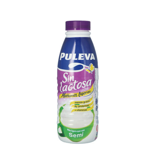 LECHE SIN LACTOSA SEMIDESNATADA PULEVA 1L image number
