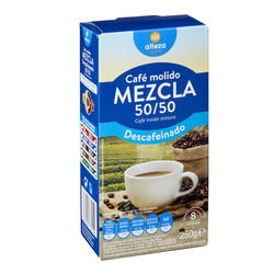 Caf&eacute; molido mezcla descafeinado ALTEZA 250g