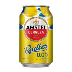 Cerveza con zumo natural de lim&oacute;n 0,0% sin alcohol Radler AMSTEL 33cl