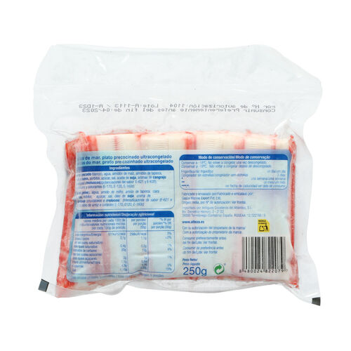 Surimi palitos de mar congelados ALTEZA 250g image number