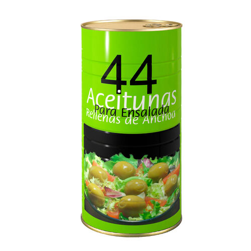 Aceitunas para ensalada rellenas de anchoa 44 1460g image number