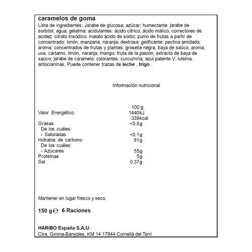 GOMINOLA FAVORITOS PICA HARIBO 150g image number