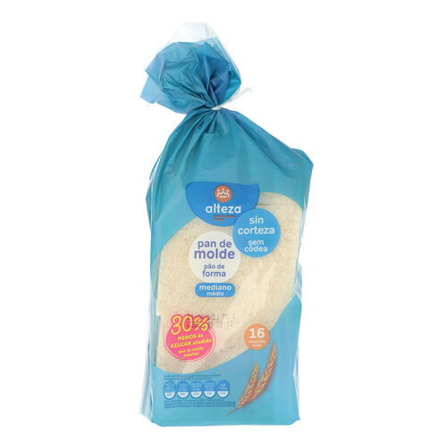 Pan de molde sin corteza ALTEZA 450g image number
