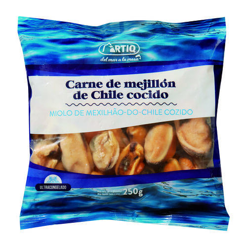 CARNE DE MEJILLON DE CHILE COCIDO ULTRACONGELADO ARTIQ 250g image number