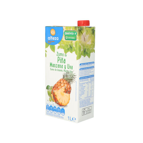 ZUMO DE PIÑA,UVA Y MANZANA ALTEZA 1L image number