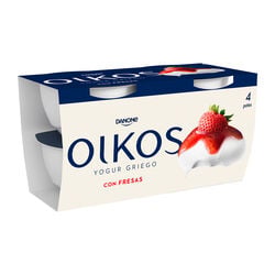 Yogur griego con fresa OIKOS 4x110g